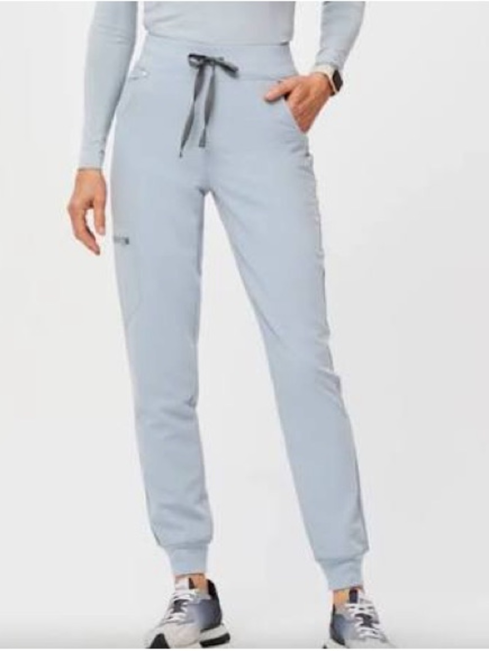 Figs Zamora Jogger Dusty Blue Medium Petite